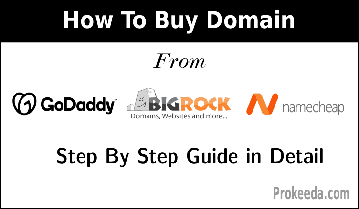 How To Buy Domain Name From Bigrock GoDaddy Namecheap
